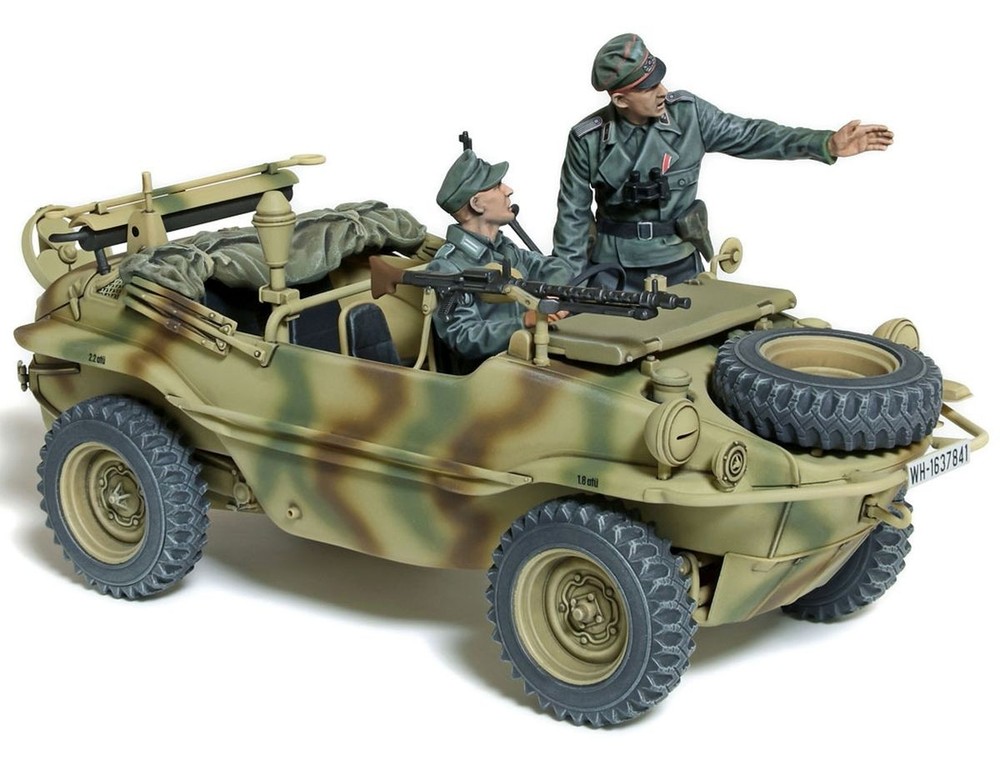 Tamiya 1/35 Schwimmwagen Type 166 Wide Wheel Plastic Model Kit 35393