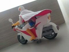 Gekko Kamen, Moonlight Mask, Capitán Centella and Bike 1/12 Scale 8,5 Inches
