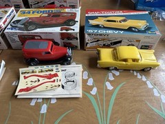 Lot Of 5 Vintage Snap Together Models In Original Boxes