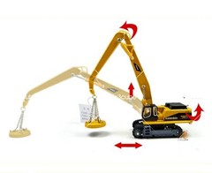 1:87 Grab & Magnet Attachment Crane Construction Equipment Diecast Model Truck