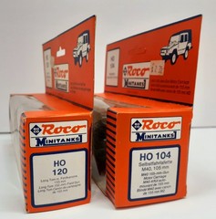 Roco Minitanks HO 1:87 #104 & 120 M40 105mm & M1/M2 155mm Long Tom Lot Of 2