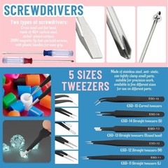 Comprehensive 85 PCS Model Tool Kit – Perfect for Crafting Cars and Planes=