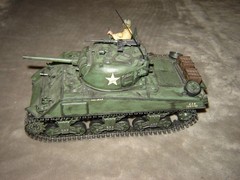 Built USA Tank w/Driver 6-3/4 inches long Well Built & Painted Excellent Cond