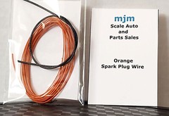 6 Feet Orange Spark Plug Wire for Model Black Boot Material Included