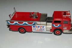 CORGI Firetruck MACK CF Pumper “4th of July” parade decoration