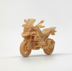 1/64 R1250adv Motorcycle Miniature Model Garage Accessories Colorless 1pc