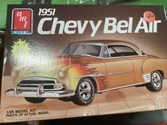 AMT ERTL 1951 CHEVY BEL AIR 1/25 SCALE MODEL KIT #6607 NOS 1986