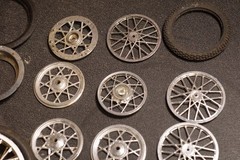 LOT of 1/8 scale Motorcycle and Chopper Wheels and Tires!!! SEE PICTURES!!!
