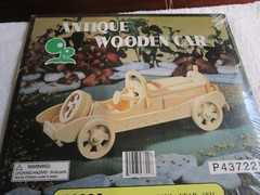 Antique Wooden Car Kit #82806 Pre-Cut 1931 Mercedes SSKL DIY Hobby Kit