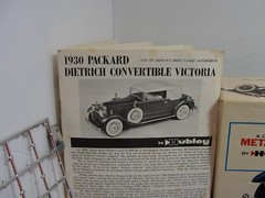 Vintage Hubley Packard Dietrich Conv. Victoria 1/22 Metal Model Kit No. 4863