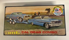 AMT Cal Drag Combo 1/25 Model Kit Ford Galaxie & Falcon Funny Car Drag Racing NO