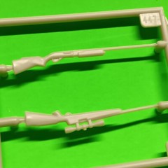Gun Rack Shotgun Carbine Diorama 1971 Ford F-250 4×4 Pickup Truck Moebius 1/25