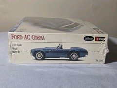 Vintage 1/24 TESTORS BURAGO FORD AC COBRA METAL BODY No. 164 FACTORY SEALED 1992