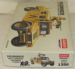 Academy # 1350 Hummer M1025 Armored Jeep/Armament Carrier 1:35 Open Box
