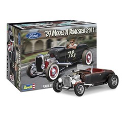 Revell 1929 Ford Model A Roadster 2’N1 Plastic Model Kit 85-4463