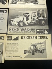 Vintage Monogram Model Kit Instructions Tijuana Taxi Paddy Wagon Red Baron More