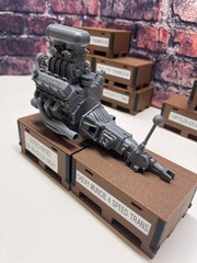 3D Printed CHEVY BLOWN BIG BLOCK with MUNCIE Trans 1/24th – 1/10th MADE IN USA