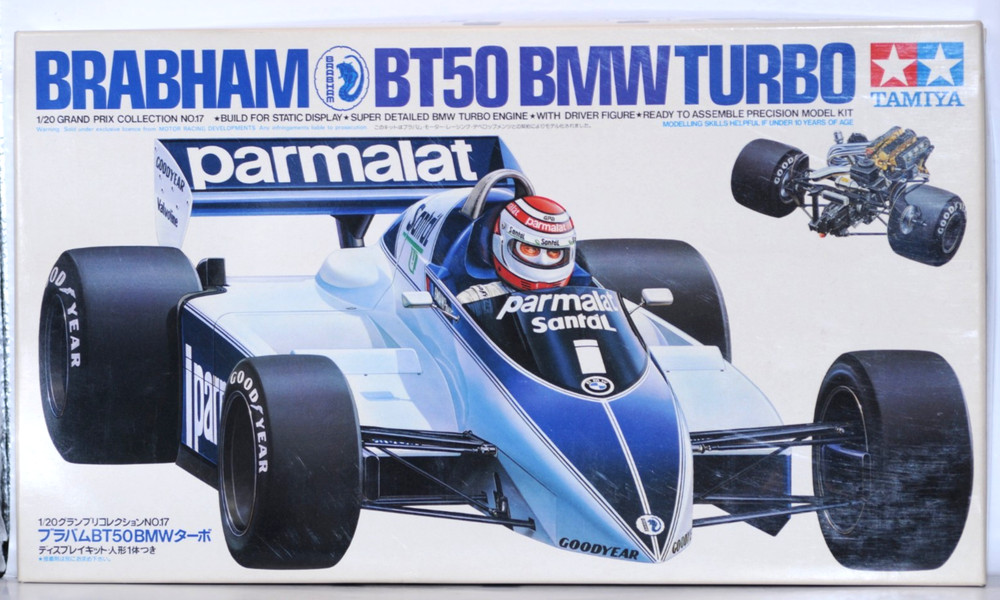Tamiya 1/20 Brabham BT50 BMW Turbo Japan Vintage Rare Unbuilt F1 Model Kit