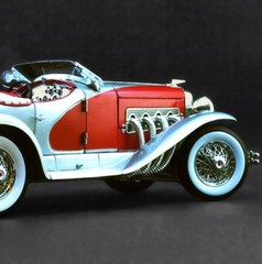 Classic Car Chopped Vintage1959Concept1:18Custom Built24Metal Body12Carousel RED