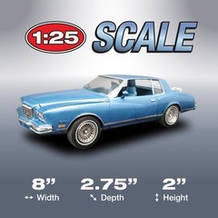 1 25 Scale 1980 Monte Carlo Model Kit Custom Build with Bonus Chopper Trailer