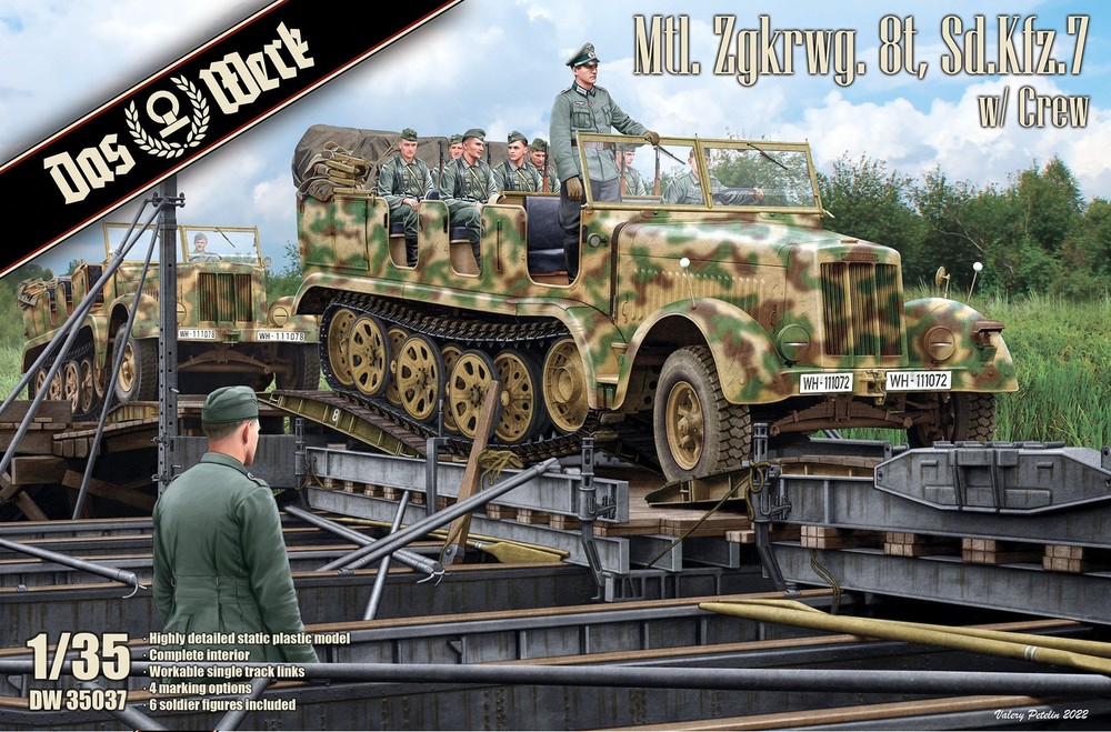 Das Werk 1/35 Sd.Kfz.7 – mtl. Zgkrwg. 8t w/Crew, Vehicle