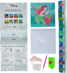 Craft Buddy Crystal Art CCK-DNY803 Ariel, 18x18cm Crystal Art Card, Multi