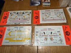 Lot of 33 SLIXX NHRA Waterslide Decal Sheets Funny Cars Dragsters Pro Stock NOS