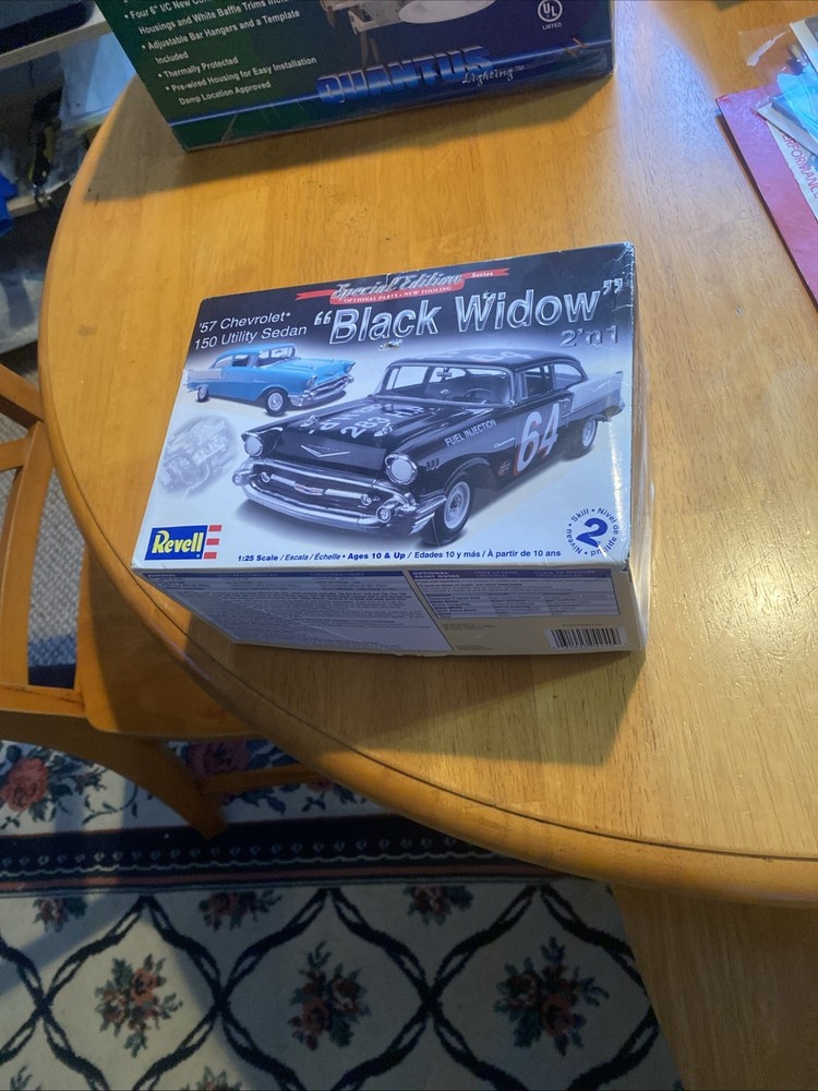 Revell 4240 1/25 Scale ’57 Chevrolet 150 Sedan “Black Widow” 100% Complete