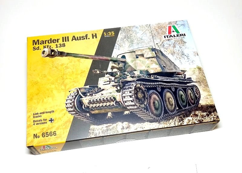 ITALERI 6566 Military Model 1/35 Sd.Kfz. 138 Marder III Ausf. H Tank T6566