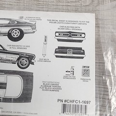 Slixx 1697 Candies & Hughes Cuda F/C Drag Waterslide Decal 1/24 Scale NASCAR