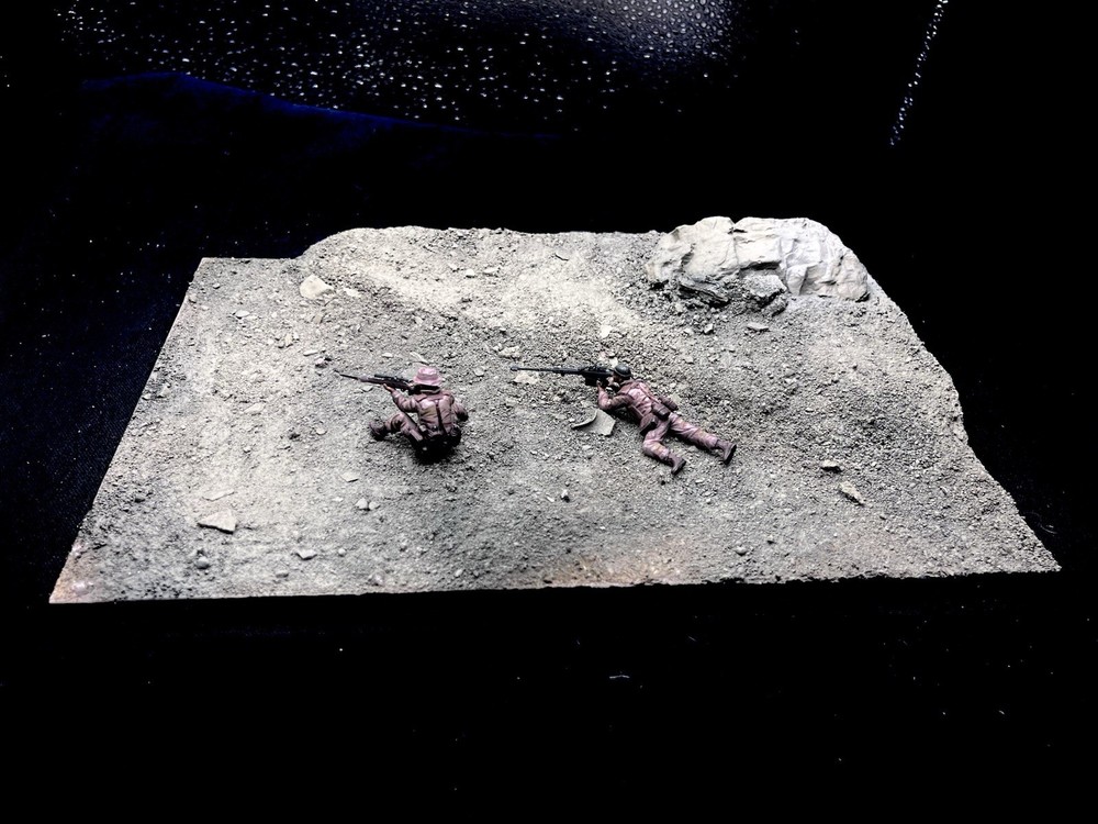1/35 Scale Military Diorama Base Terrain Display Model Soldiers Figures Diecast