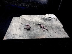 1/35 Scale Military Diorama Base Terrain Display Model Soldiers Figures Diecast