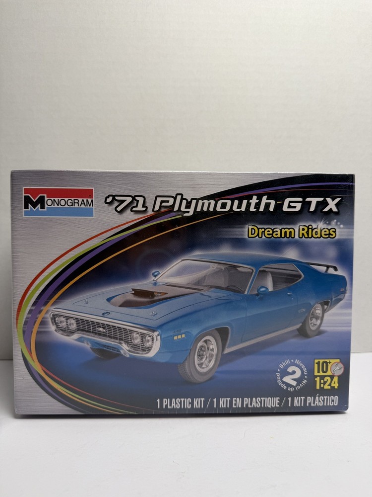 Monogram Kit #85-4016 1:24 1971 Blue Plymouth GTX Dream Rides Model *SEALED*