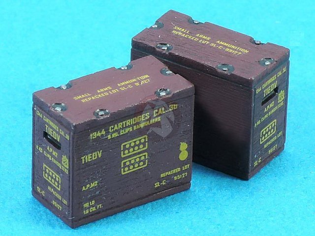 Legend 1/35 M1917 .30 Cal Ammo Crates (8 Round Clip Type) (8 pcs w/Decal) LF1295