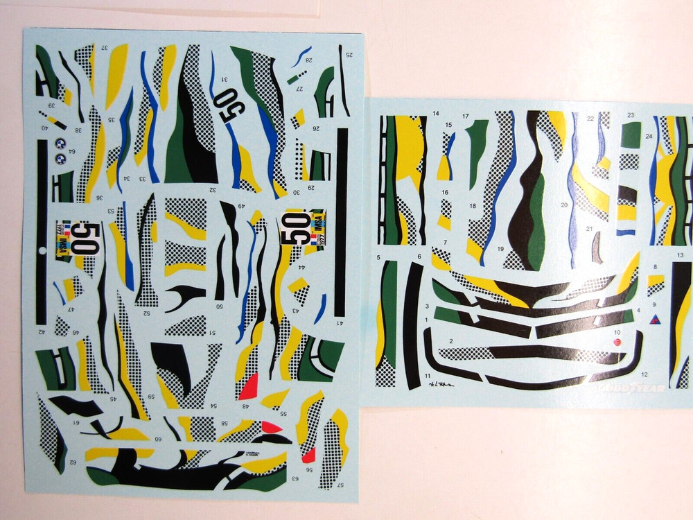 Decalpool 1/24 BMW 320i Art Car Roy Lichtenstein Le Mans 1977 Decal Sheet DP313