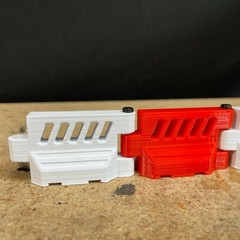 1/24-1/25 Scale Plastic Crash Barriers for RC Racing/Drifting or Diorama (4/set)