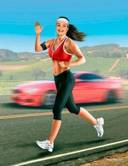 MASTER BOX 1/24 Jogging some miles. Tyra Plastic Model Figure Kit