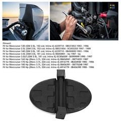 60930 Exhaust Shutter Flaps Flapper Grommets Fits Mercruiser 2.5/3.0/3.7L