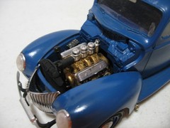 AMT Blue 1939 Ford Tudor Sedan 1/25 Scale Built Model Kit #240