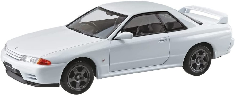 AOSHIMA 1/32 The Snap Kit Nissan R32 Skyline GT-R Crystal White 14-B Plastic Mod