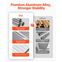 1 Piece 40 X 42 In., Lightweight for Rain/Snow Suitable for Porch Exterior Alumi