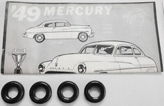 AMT TROPHY SERIES ’49 MERCURY 3 in 1 CUSTOMIZING KIT 1/25 black plastic