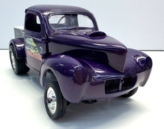 Revell 1:25 1941 Willys Pickup Gasser Moving Violation John Klaver Pro-Built Kit