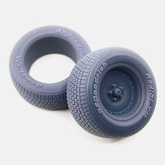 1/24 Resin 15 inch Center Line Auto Drag Wheels, BFGoodrich Radial T/A Tires