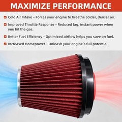 4” LS Swap Cold Air Intake Kit, Compatible with LS1 LS2 LSX LQ4 LQ9 Engines,