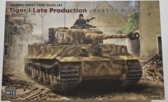 1/35 Ryefield Model 5015: Tiger I Pz.Kpfw.VI Aus.E Late Production Sd.Kfz.181