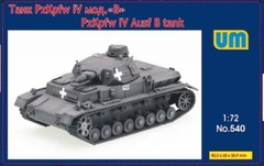UM 540 1:72 Tank Panzer IV Ausf B Plastic model kit