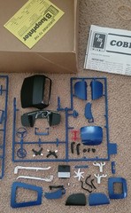 AMT Shelby Cobra 427 1/16 Scale Model Kit Open Box Partially Assembled As-Is