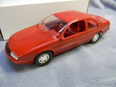 AMT 1/25 SCALE 1988 DEALER PROMO CAR CHEVY BERETTA GT COUPE BRIGHT RED -MIB