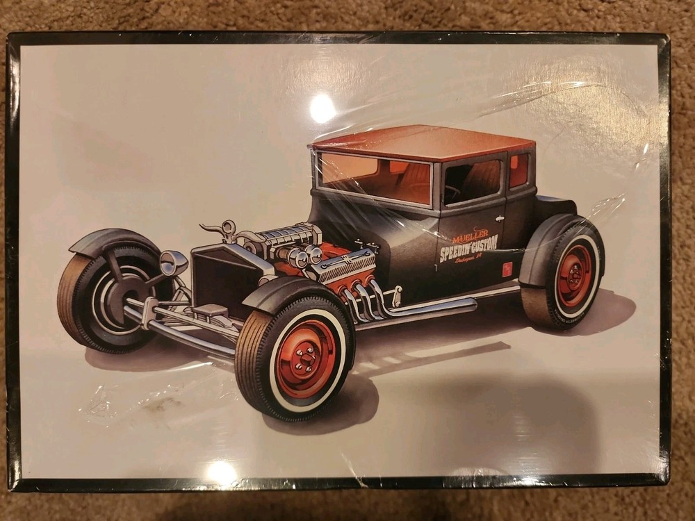 AMT 1167 FORD 1925 MODEL T CHOPPED T 1/25 MODEL KIT BUILD 2 Cars New Unassembled